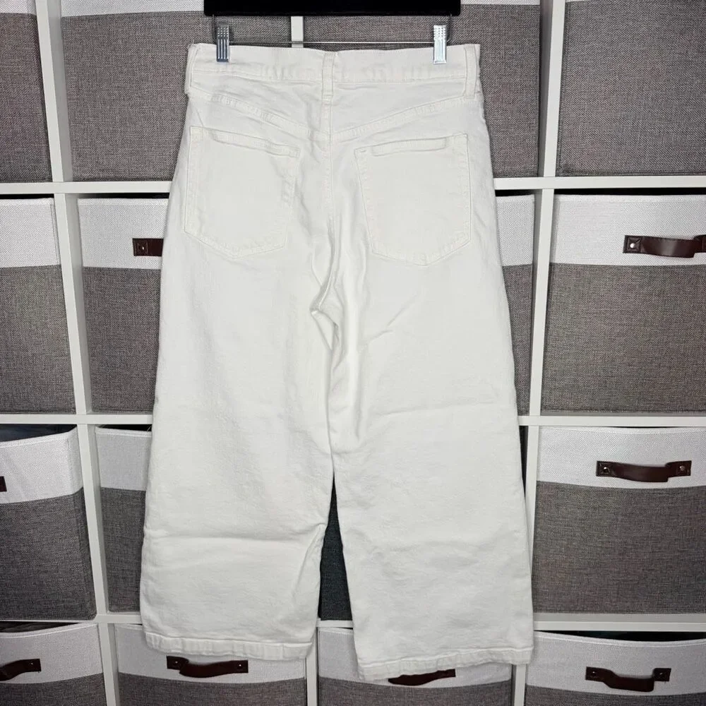 GAP High Rise Stride Ankle Jeans White Size 30/10P